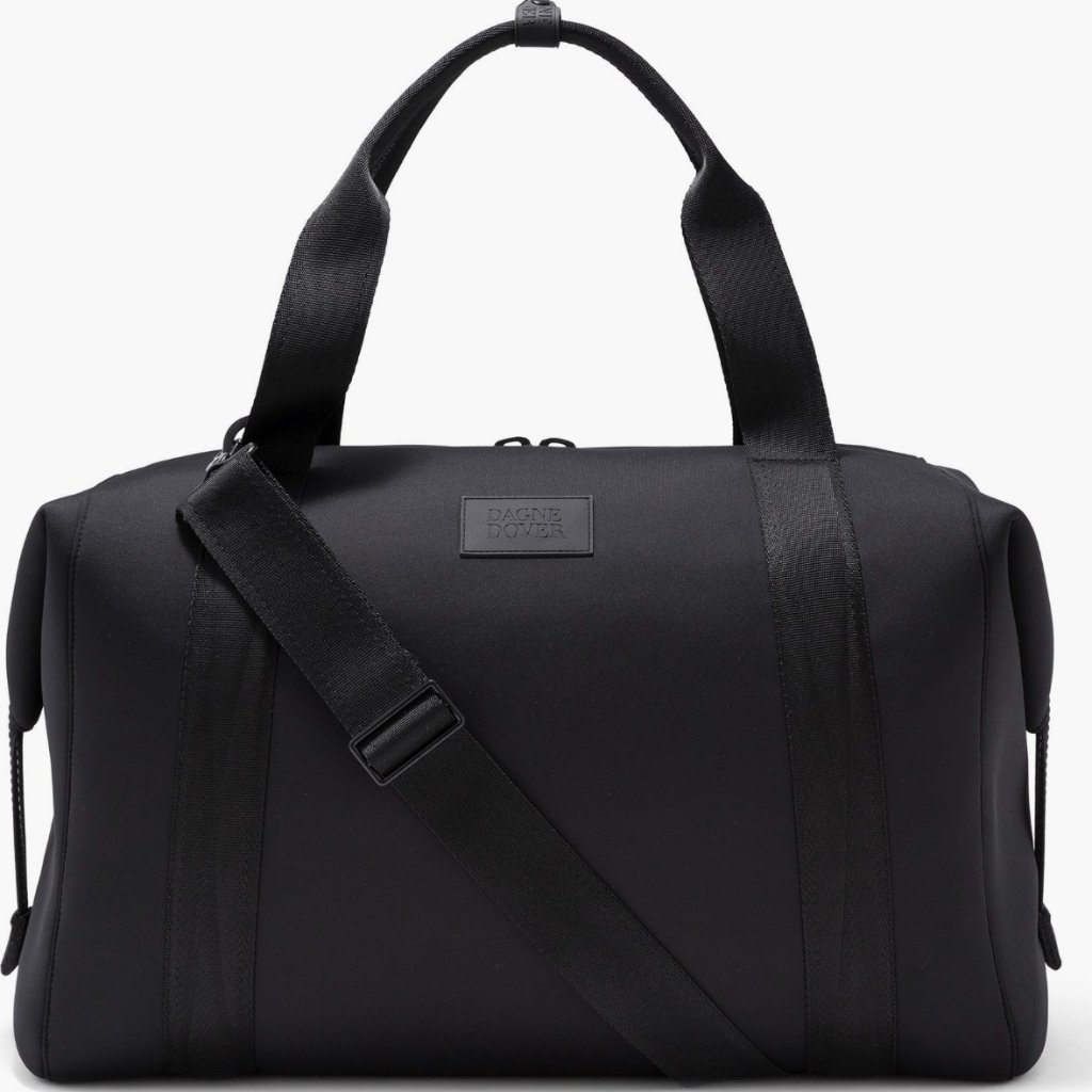 Dagne Dover Black Travel Duffel Bag